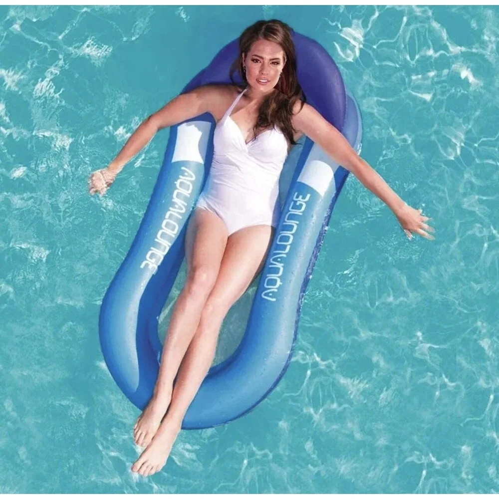 Inflatable Foldable‎ Floating Bed Float Chair Beach Swimming Pool Raft Water Toy